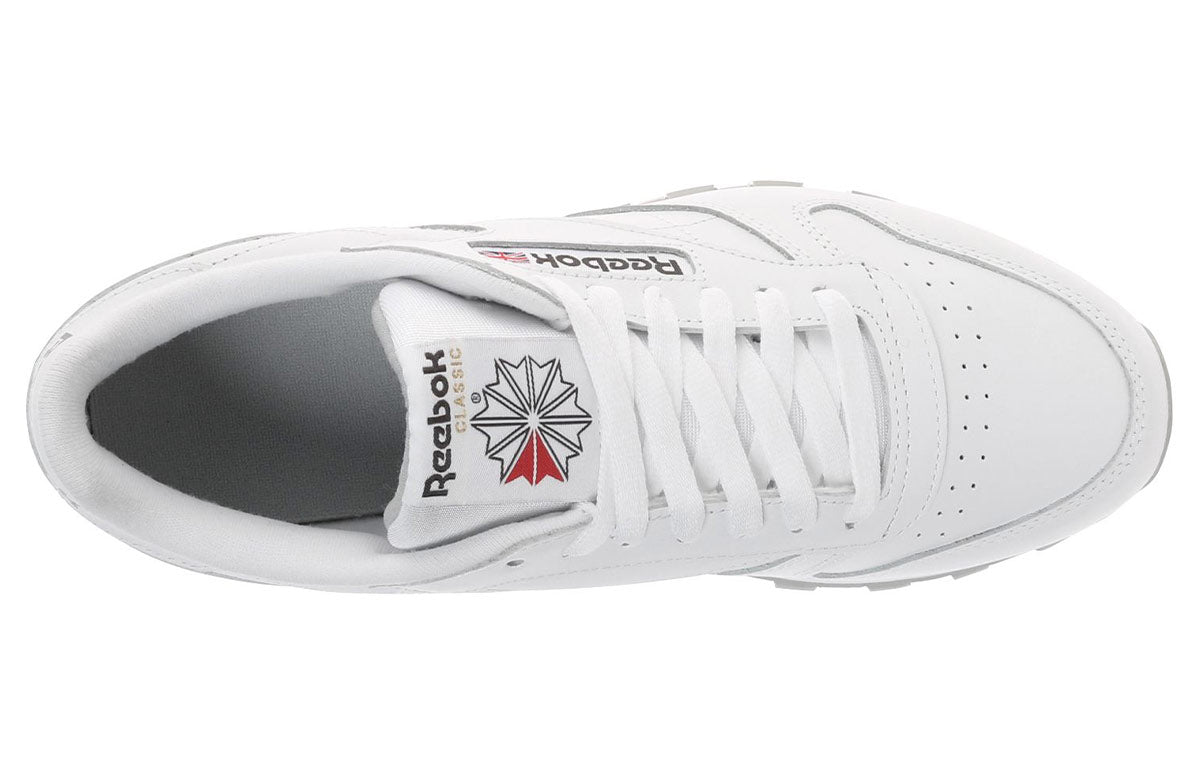 Reebok klassik teri retro tasodifiy krossovkalari past ustki krossovkalar oq