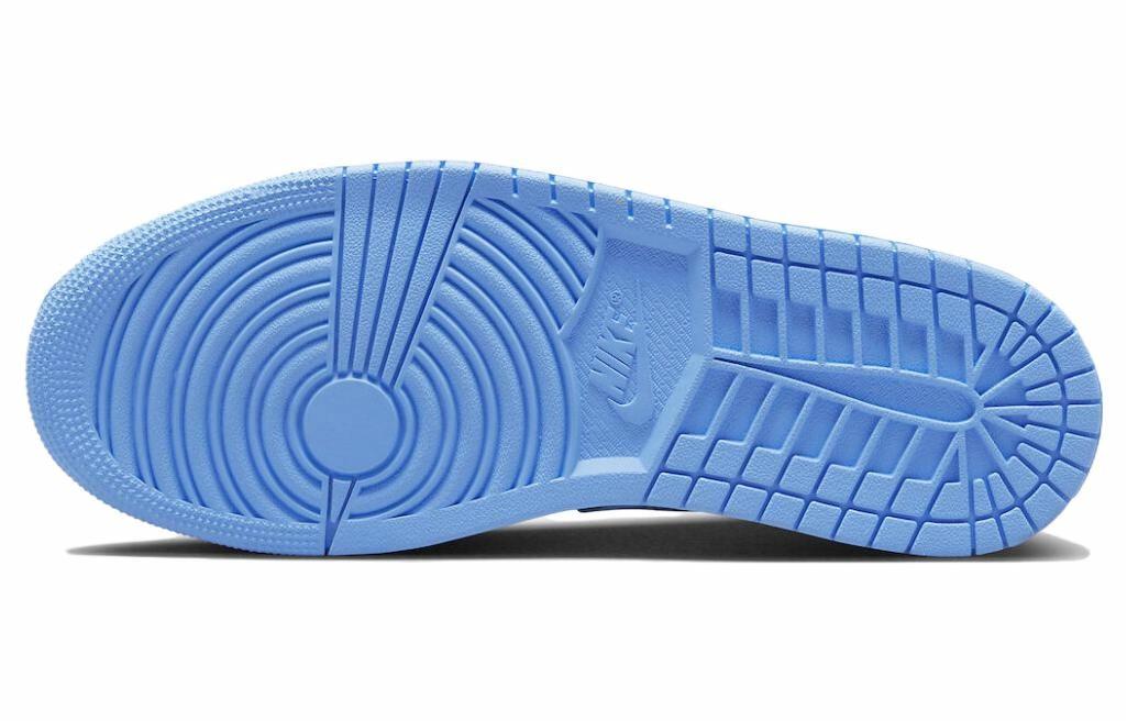 Erkaklar Jordan Air Jordan 1 past "University Blue" krossovkalari