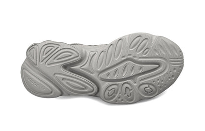 Adidas originals ozweego амортизирующие износостойкие низкопробные детские повседневные туфли серого цвета для средних и маленьких детей