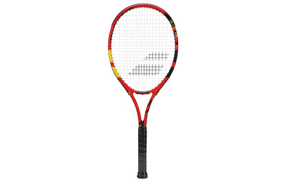Babolat babolat falcon 280g og'irligi 105 kv dyuymli yuzga zarba yutuvchi, engil, bardoshli, qizil uniseks alyuminiy tennis raketkasi.