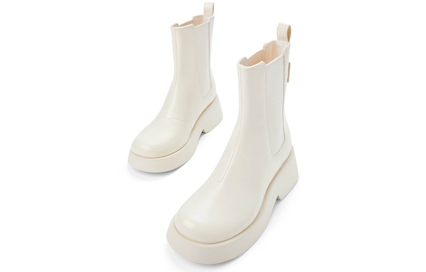 Ботинки женские Charles&Keith Patent Leather Thick Sole Short - Boxette Shop