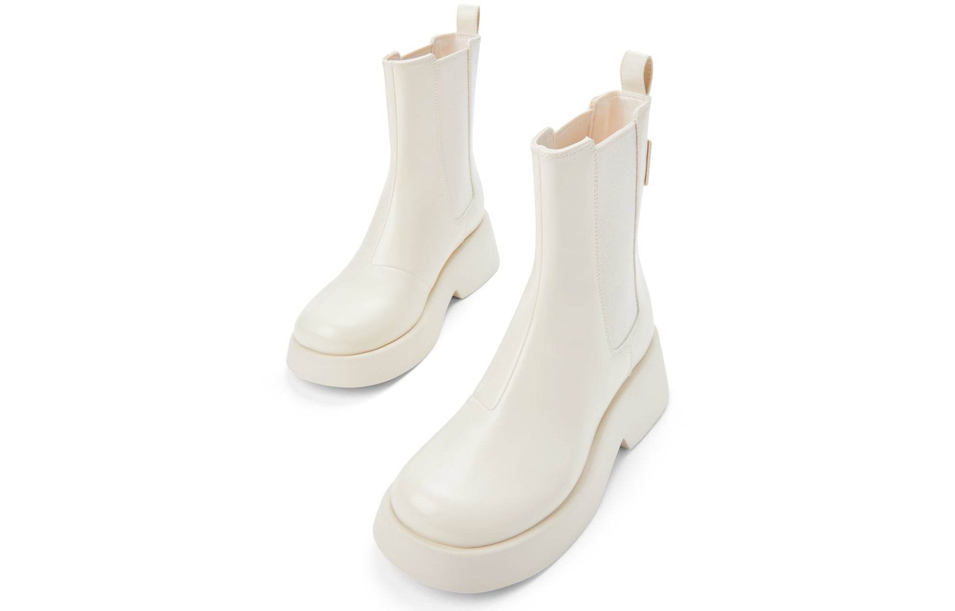 Ботинки женские Charles&Keith Patent Leather Thick Sole Short - Boxette Shop