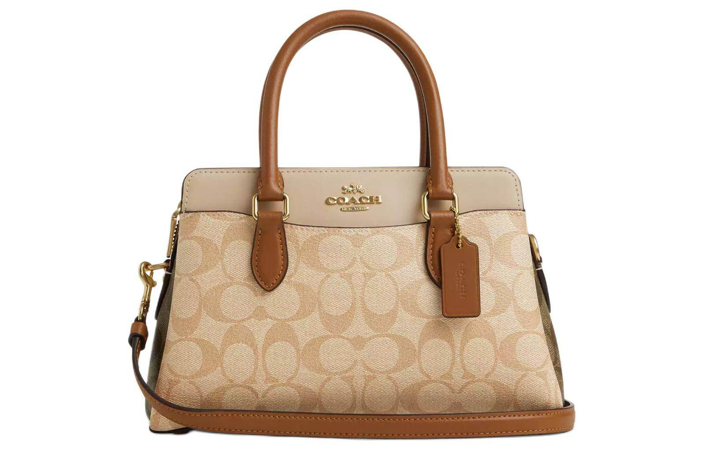 Сумка женская Coach Darcie 26 Logo Colour Blocking Canvas - Boxette Shop