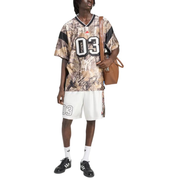 Adidas Originals SS25 Camo erkaklar sport shortilari