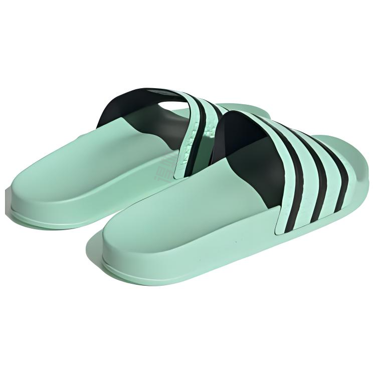 Adidas originals adilette серия отдых и комфорт quick dry шлепанцы мужские черный зеленый