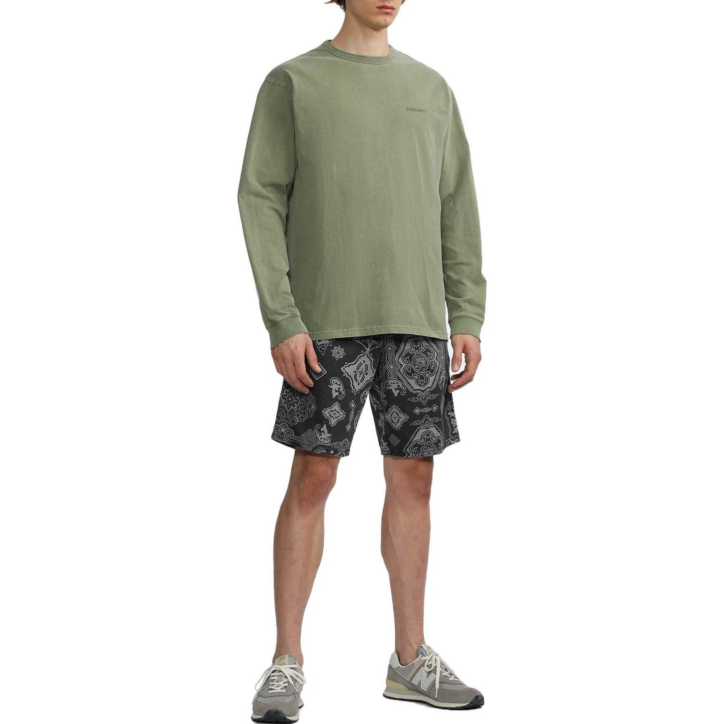 Шорты мужские Carhartt WIP classic logo label - Boxette Shop