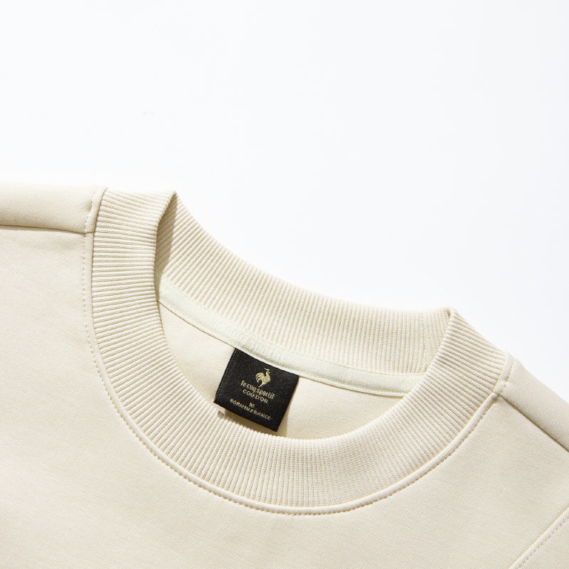 Le coq le coq sportif gold label seriyali brend logotipi naqsh dizayni qulay issiq kiyim dumaloq bo'yinli sport pullover sviteri ayollar modellari