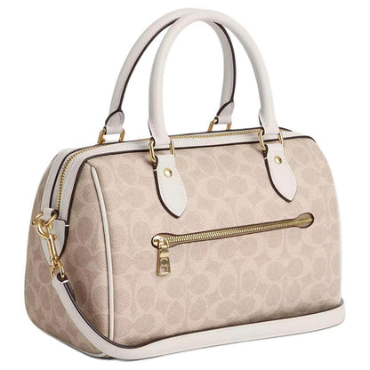 Сумка женская Coach Rowan 25 Branded Logo Zip Closure - Boxette Shop
