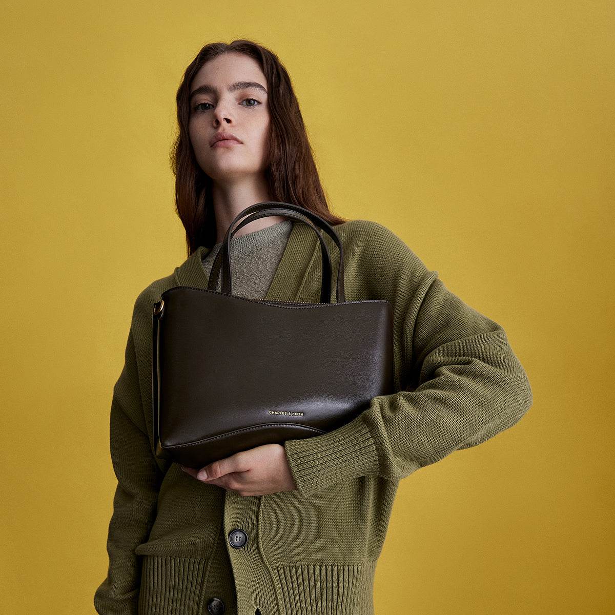 Сумка женская Charles&Keith Commuter Simple Single S - Boxette Shop