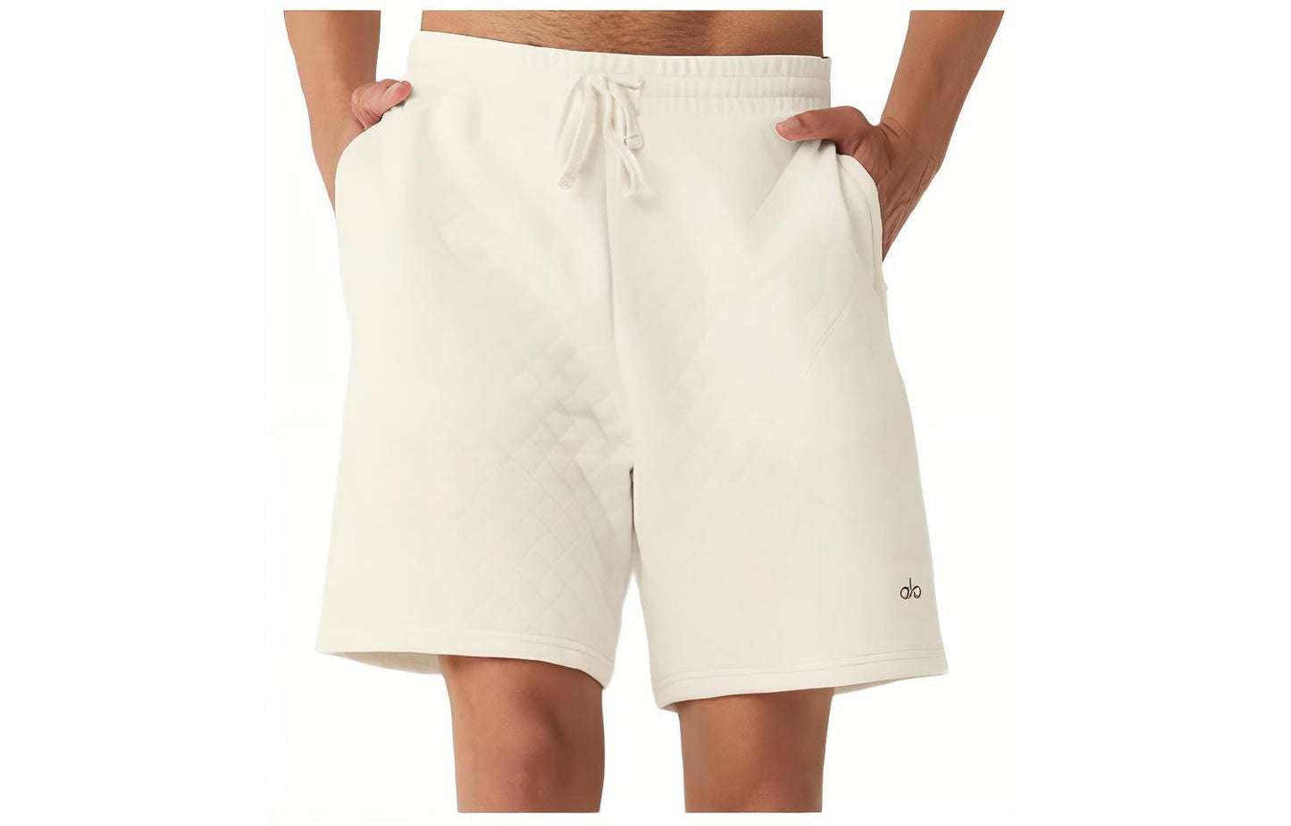 Alo Yoga Erkaklar uchun tekis rangli to'rli nafas oladigan tennis shorti