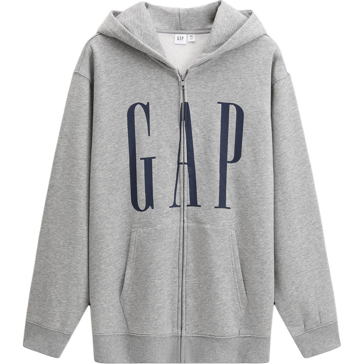 Gap осень печатные буквы логотип флис с капюшоном повседневная куртка толстовка мужские и женские модели - Boxette Shop
