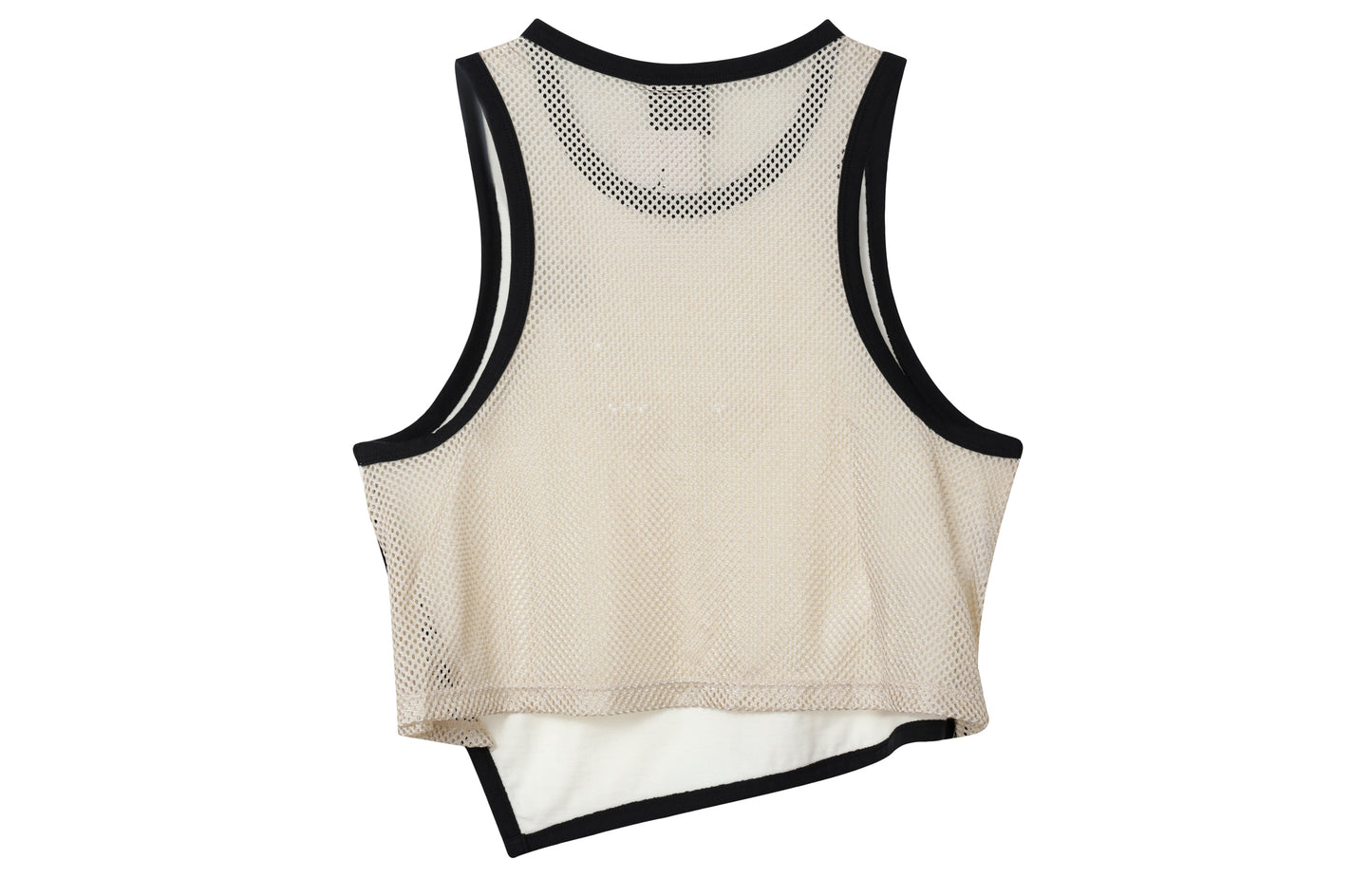 Iordaniya logotipi bosma nafas oladigan ekipaj bo'yinli yengsiz yelek ayollar oq