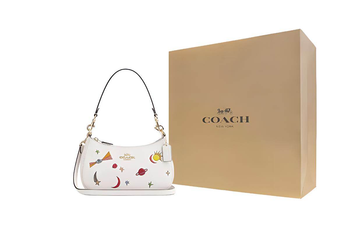 Сумка женская Coach Teri 24 Metal Logo Print Zip - Boxette Shop