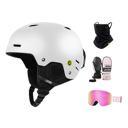 Шлем горнолыжный комплект Lecage