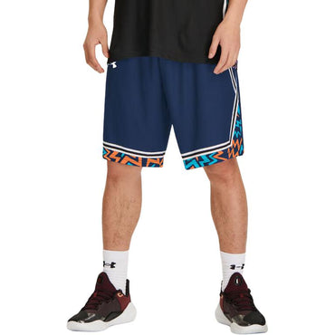 Эластичные мужские шорты under armour со средней талией в полоску 5 point athletic shorts blue