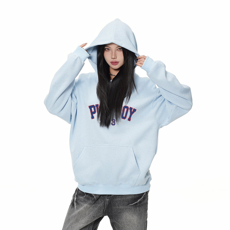 Playboy bosilgan harflar moda bo'sh hoodie erkaklar va ayollar modellari