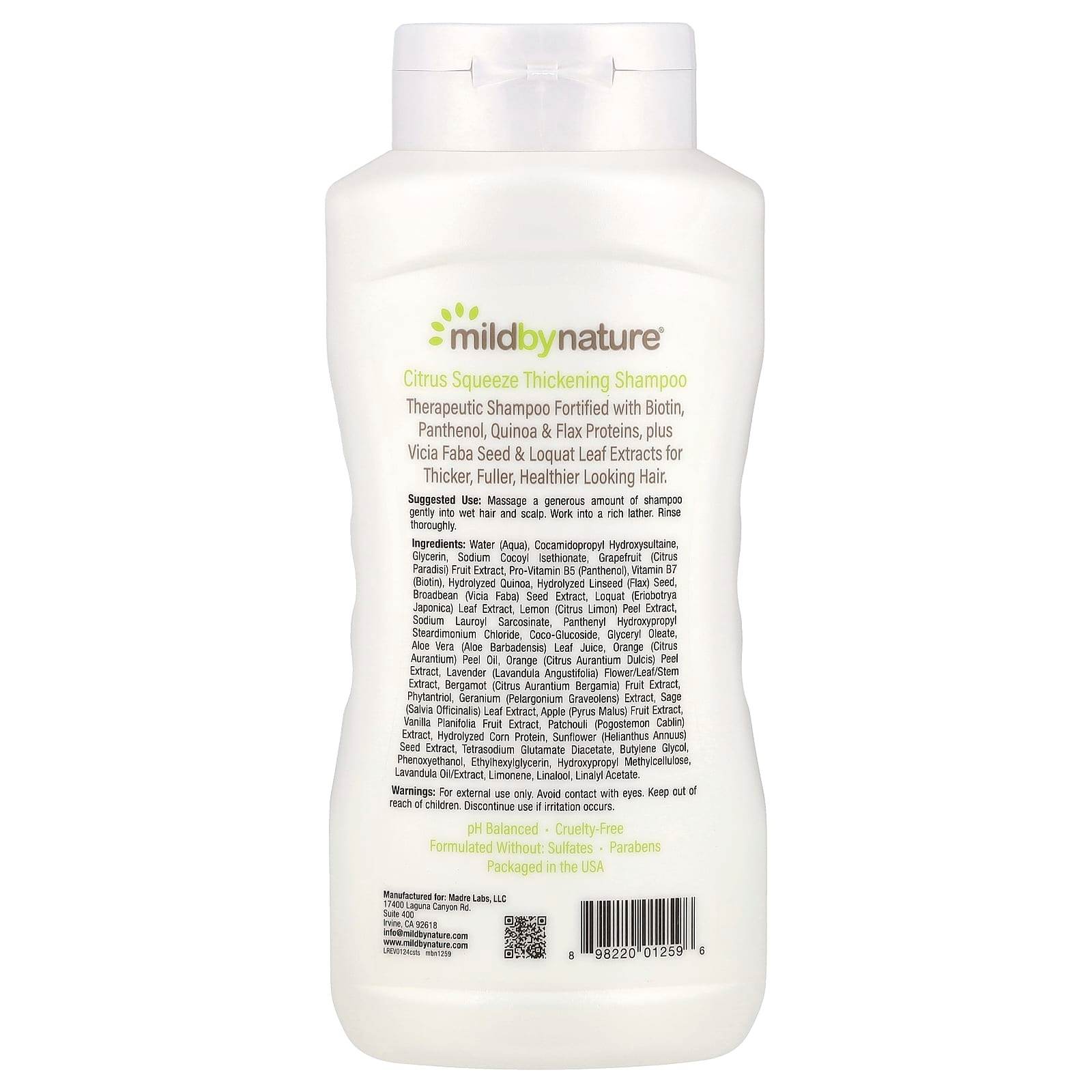 Шампунь Mild By Nature, с цитрусовым ароматом, 473 мл - Boxette Shop