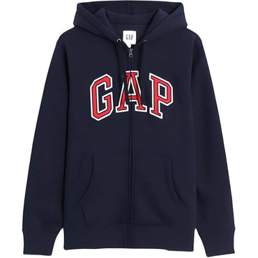 Gap буквы сплошной цвет padded капюшоном молнии с длинным рукавом толстовка унисекс - Boxette Shop