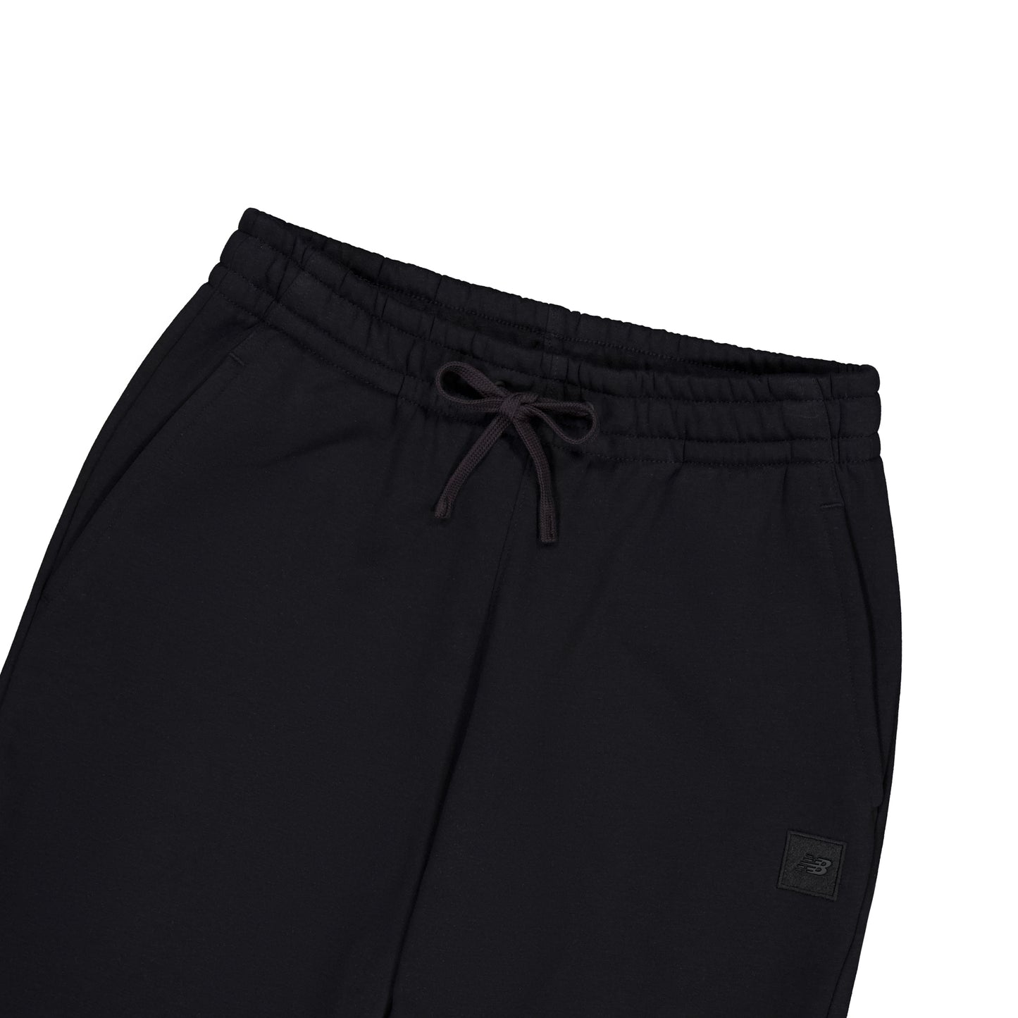 Ayollar uchun New Balance Solid Color Dantelli Modali Ko'p qirrali Trikotaj Sweatpants Qora