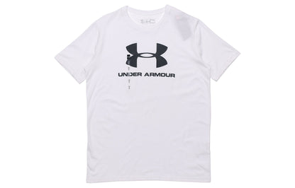 Футболка с коротким рукавом under armour sportstyle sports training print мужская белая