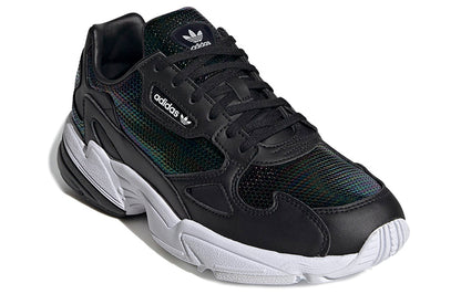 Adidas originals falcon удобная повседневная низкопробная женская повседневная обувь темно-черного цвета