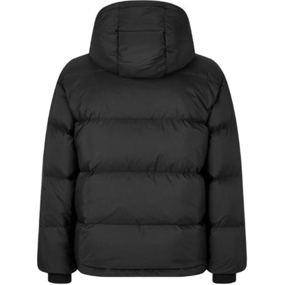 Columbia columbia сплошной цвет логотип вышивка стринги капюшон застежка-молния с длинным рукавом вниз куртка мужская черный