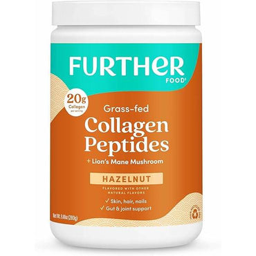 Коллаген Further Food Collagen Peptides Hazelnut, 280г (9.88 унций) - Boxette Shop