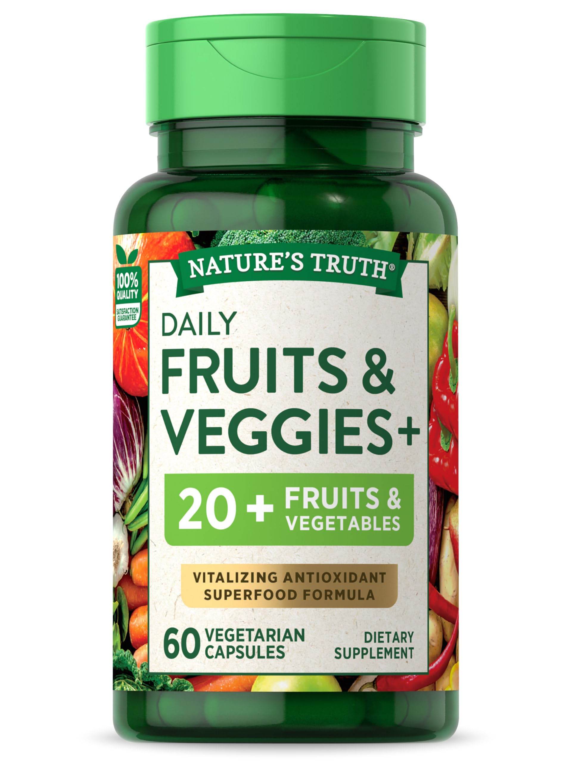 БАД Nature's Truth Daily Fruits & Veggies, 60 капсул - Boxette Shop
