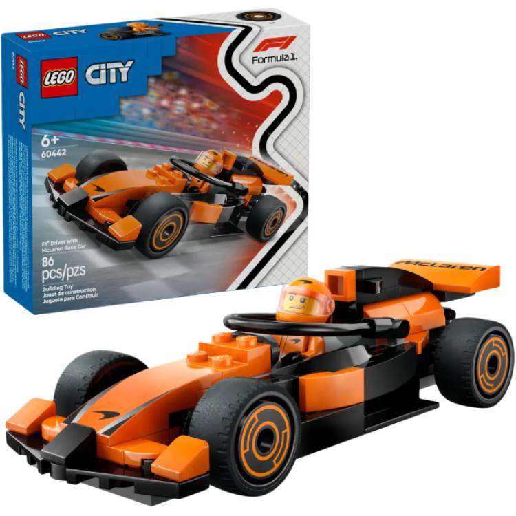 Конструктор LEGO F1 Racing Driver and McLaren Race Car (60442) - Boxette Shop