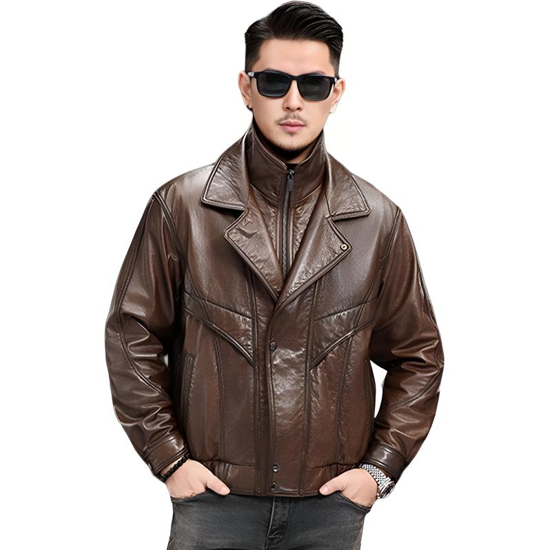 Erkaklar uchun Kaiser Biker moyli mumli kurtka