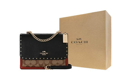 Сумка женская Coach Klare 21 Rivet Embellished Chain Leather - Boxette Shop