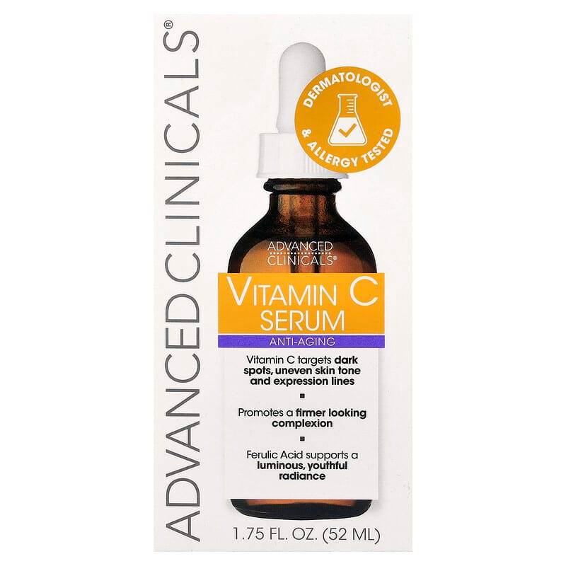 Сыворотка Advanced Clinicals Vitamin C, 52 мл (1,75 жидк. унций) - Boxette Shop