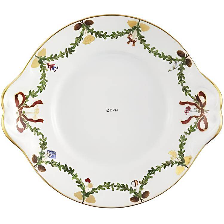 Royal copenhagen звездное корыто рождественская тарелка/блюдо золото 27 см - Boxette Shop