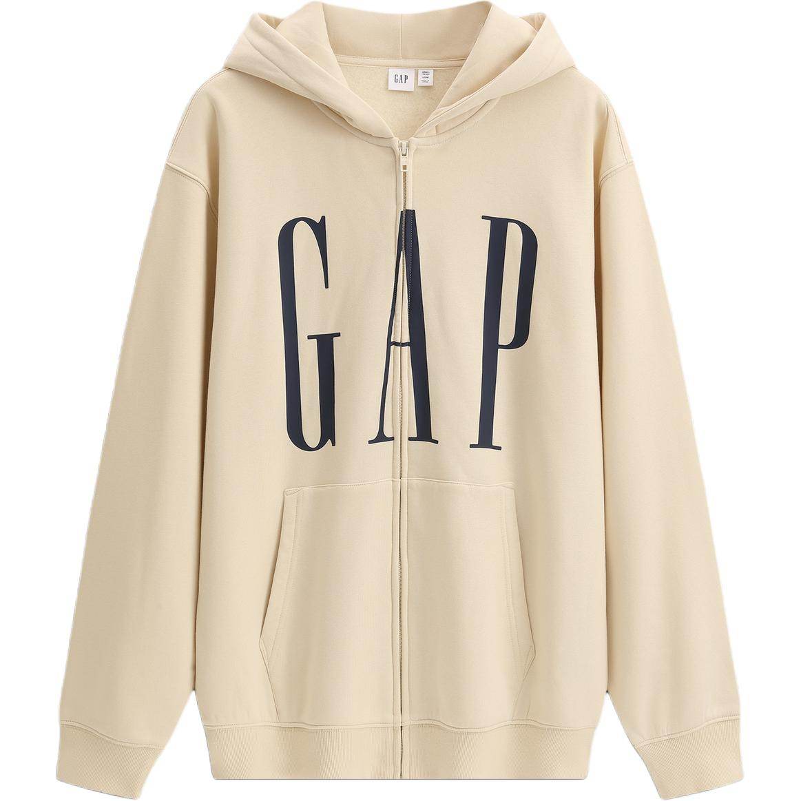 Gap осень печатные буквы логотип флис с капюшоном повседневная куртка толстовка мужские и женские модели - Boxette Shop