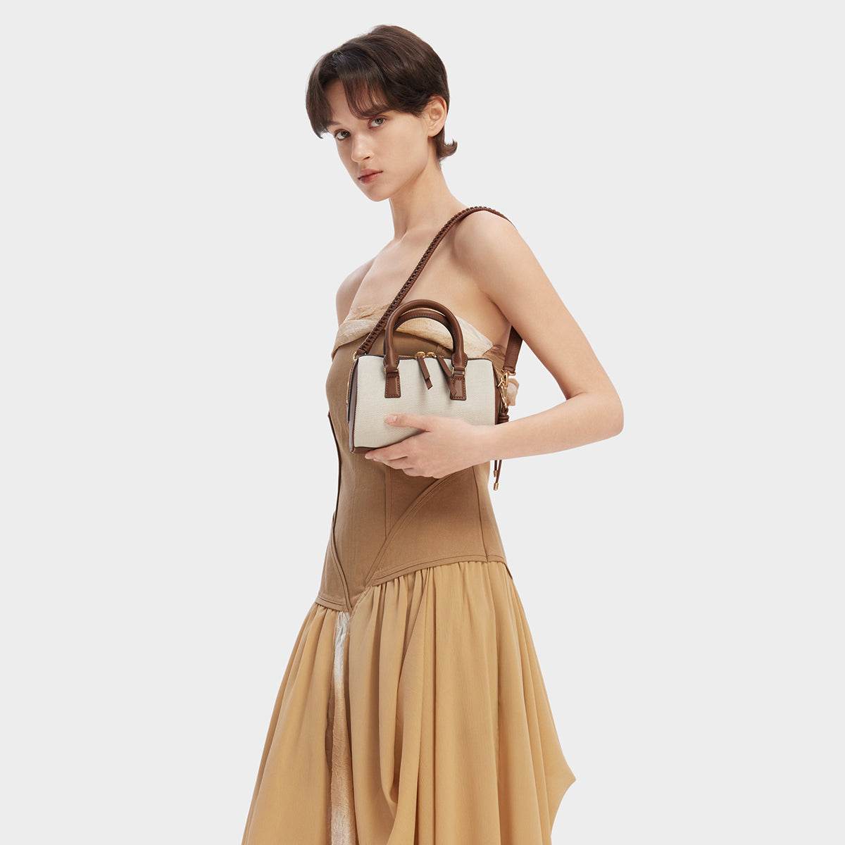 Сумка женская Charles&Keith Canvas Collection Rope Knot Zip - Boxette Shop