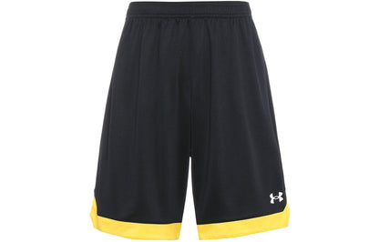 Спортивные трикотажные баскетбольные шорты under armour colour block унисекс черные