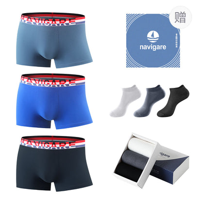 Navigare Cotton Silk 10A erkaklar bokschisi brifinglari