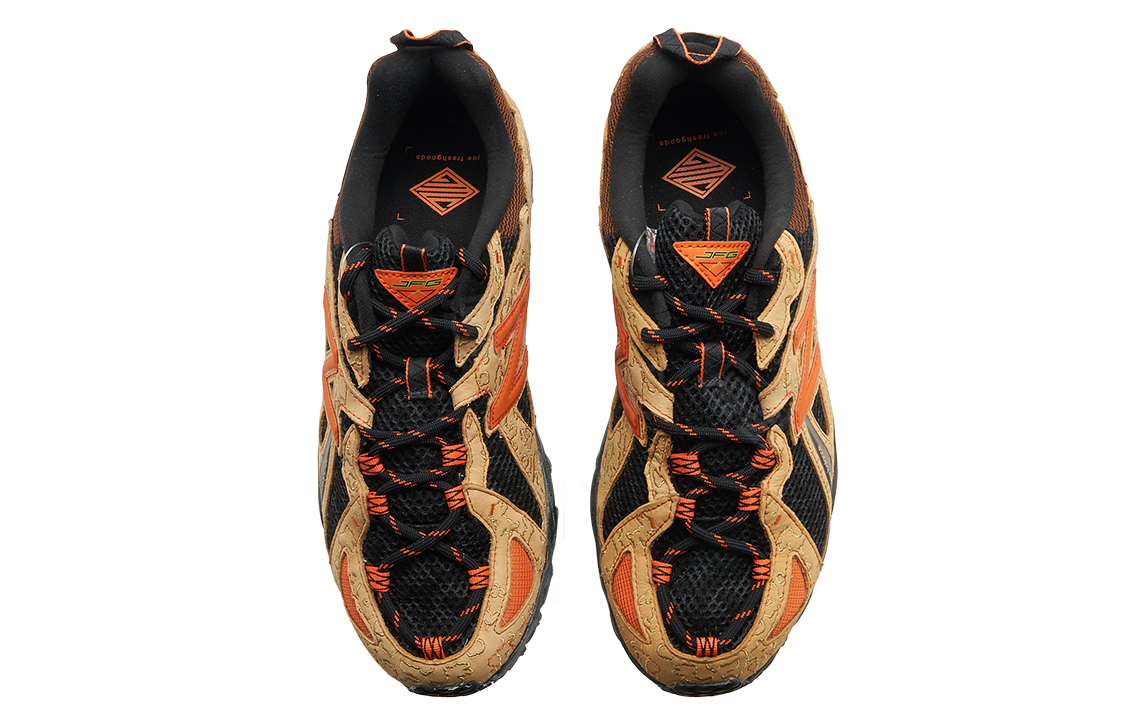 Joe Freshgoods New Balance 610t Mesh Co-brend ishqalanishga chidamli engil, past-top tashqi makon funktsional poyabzal erkaklar va ayollar qora jigarrang apelsin