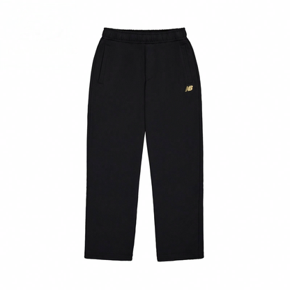 New Balans ss25 brendi logotipi bosma kundalik qulaylikdagi trikotaj sport shimlari qora erkaklar uchun