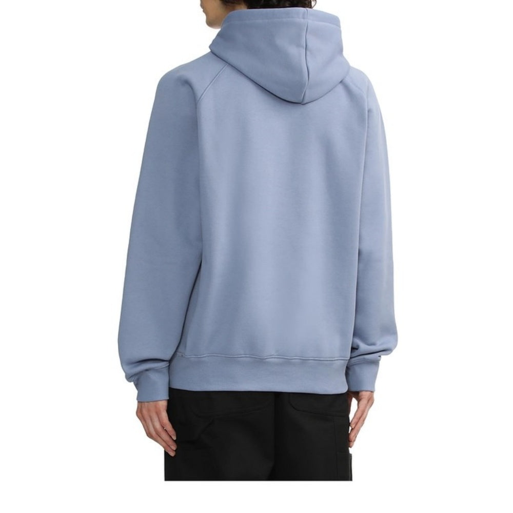 Carhartt qalpoqli quvish terli bir rangli logotip kashtadoʻzli uzun yengli kozok uniseks fantom koʻk