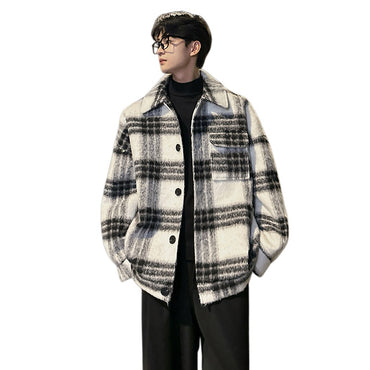 Edrpius koreys dengiz oti sochlari kichkina xushbo'y shamolli tvid plashli lapel dizayni zamonaviy trend tuyg'usi yuqori ko'cha issiq sovuq hiphop jinsi bo'lmagan erkin kundalik ish uchun ko'p qirrali palto.