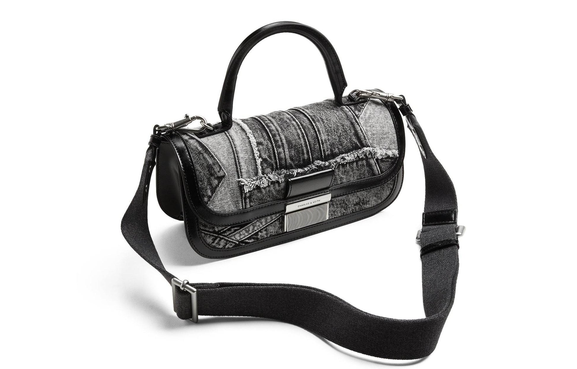 Сумка женская Charles&Keith Tannin Collection Patchwork Rectangular Flap - Boxette Shop