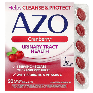 БАД AZO Cranberry,для здоровья мочевыводящих путей, 50 капсул