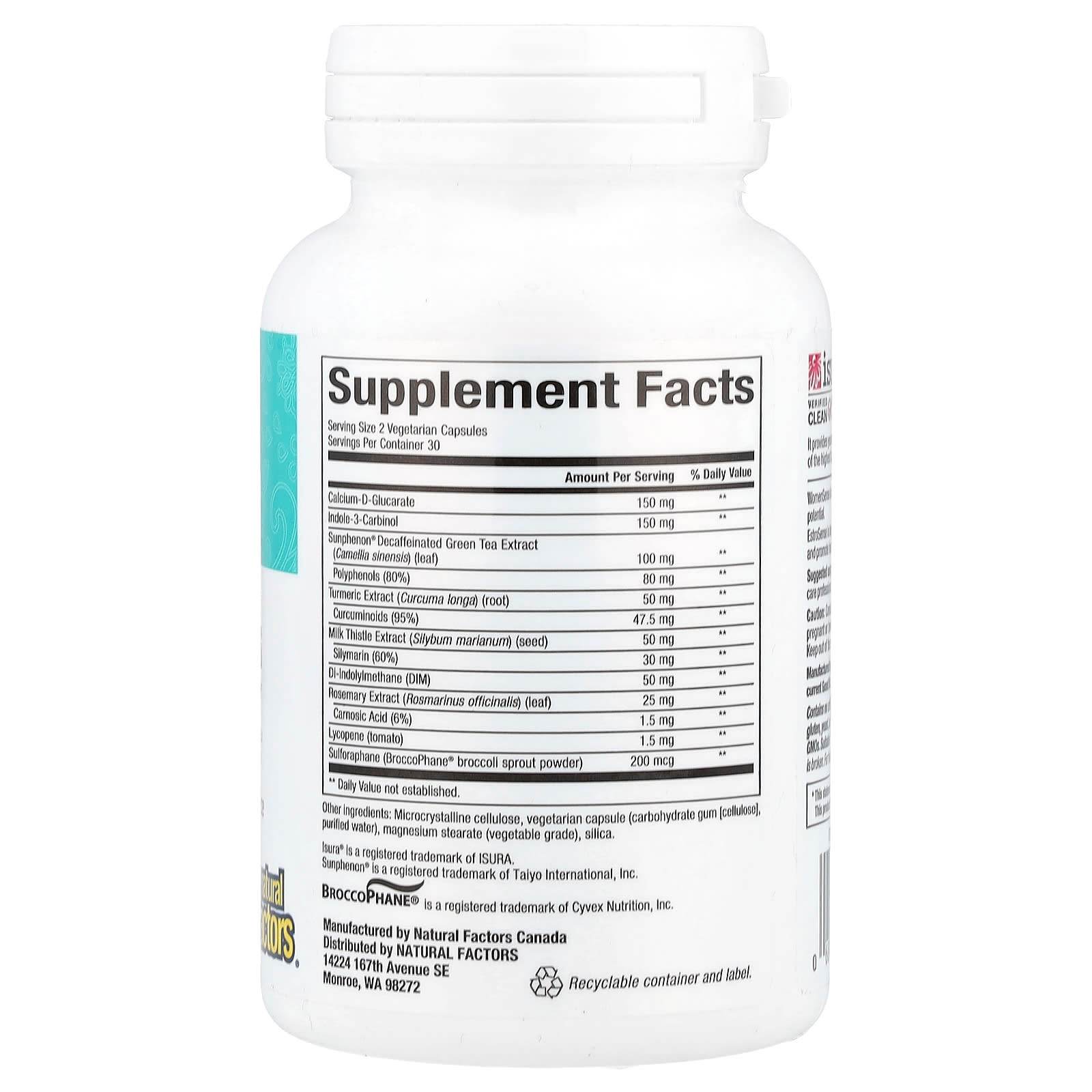 БАД Natural Factors WomenSense EstroSense, 60 капсул - Boxette Shop