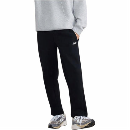 New Balance Simple Match Bog'li kamar bo'shashgan tekis kundalik shim Erkaklar Qora