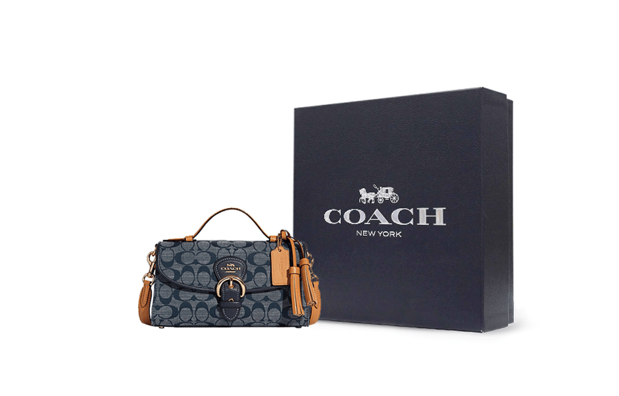 Сумка женская Coach Kleo 24 Old Flower Print Saddle - Boxette Shop