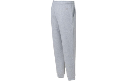 New Balans nbx yumshoq alp tog'lari to'qilgan harfli logotipli chizilgan ipli to'rli trikotaj ayollar shimlari zig'ir shifer kulrang