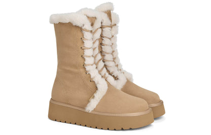 Ботинки женские Charles&Keith Winter Plush Lace-Up - Boxette Shop