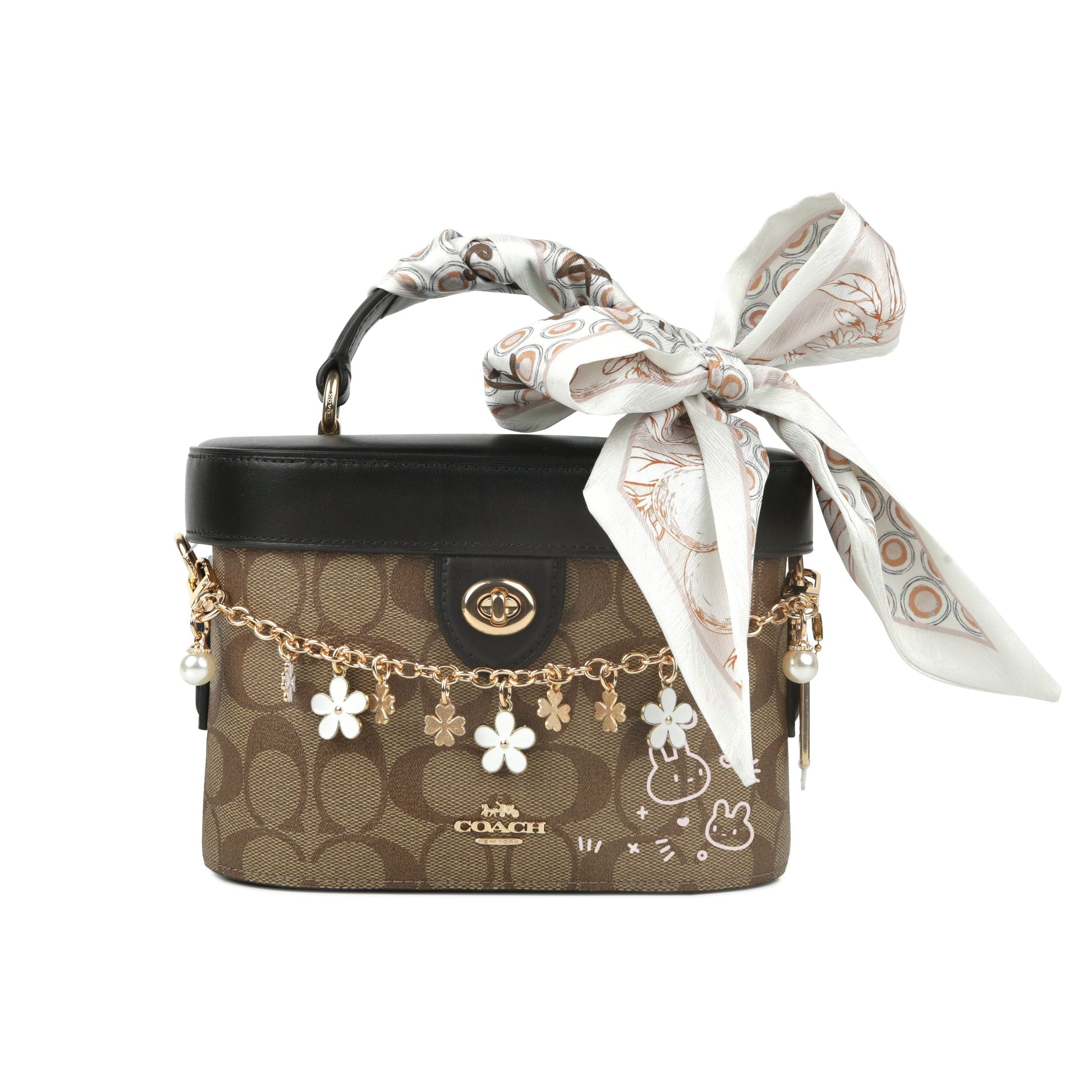 Сумка женская Coach Kay Cat Eat Fish At Classic - Boxette Shop