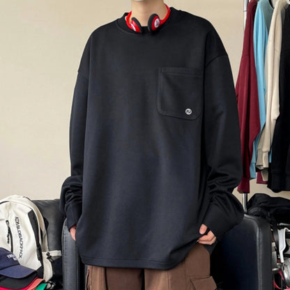 Paddy Julia Amerika tide brendi harflari bir xil rangdagi brend logotipi bo'sh tasodifiy uzun yengli kozok bir xil paragraf bilan erkaklar va ayollar